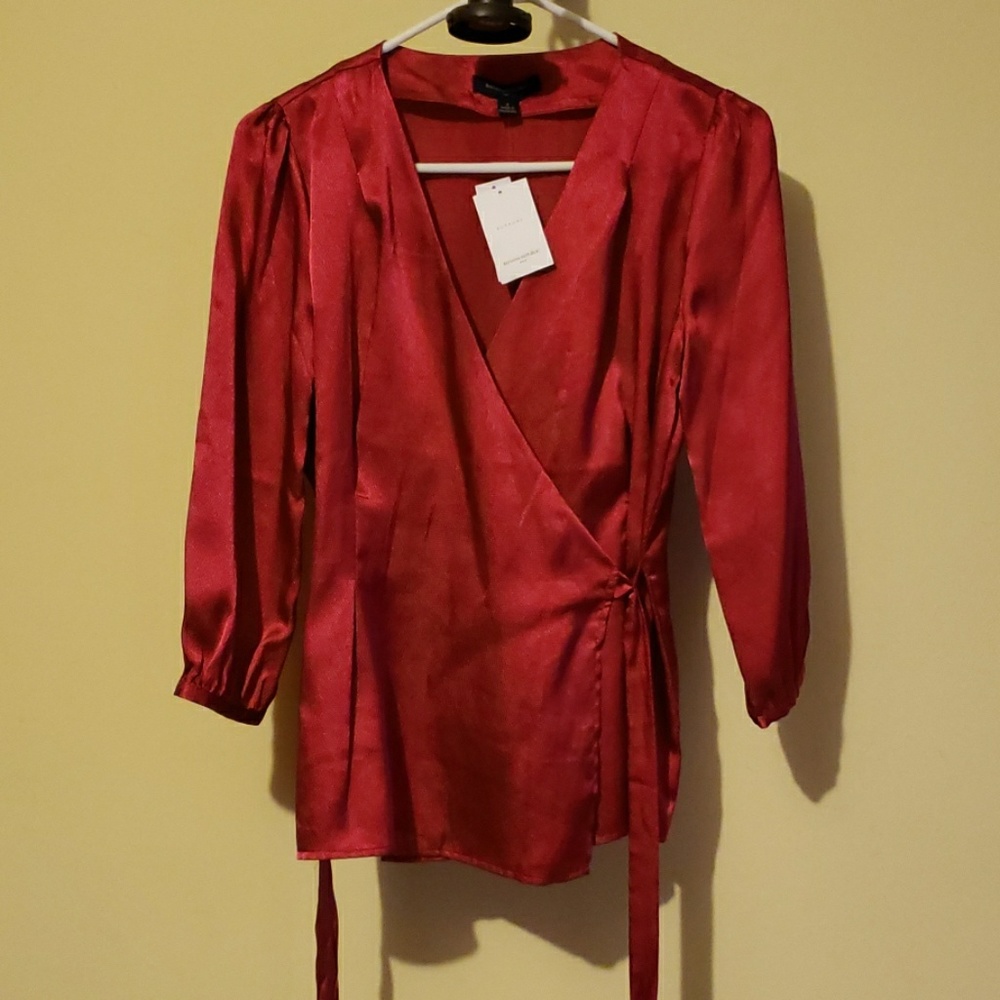 BananaR Wrap top blouse